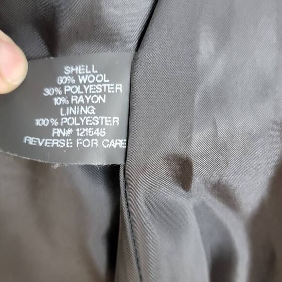 London Fog Black Pea Coat - Picture 5 of 5